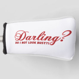 Darling私は見ていない忙しおもしろいことわざ ゴルフヘッドカバー