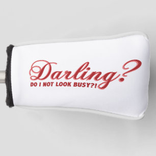 Darling私は見ていない忙しおもしろいことわざ ゴルフヘッドカバー
