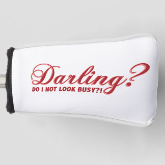 Darling私は見ていない忙しおもしろいことわざ ゴルフヘッドカバー
