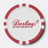 Darling私は見ていない忙しおもしろいことわざ ポーカーチップ (正面)