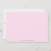 Darling 5x7 Twin GARLS Birth Announcement（ピンク） 案内状 (裏面)