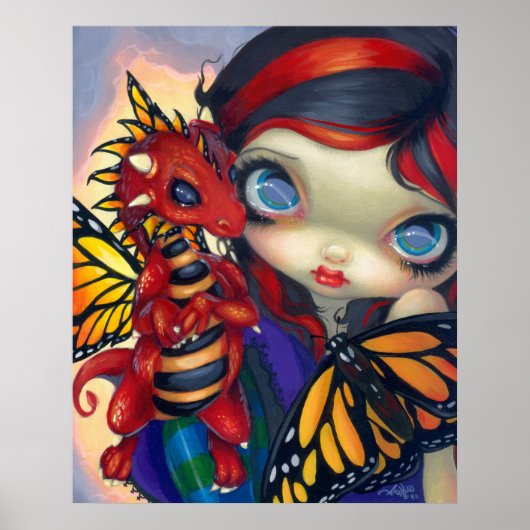 Darling Dragonling III ART PRINT dragon fairy cute ポスター (正面)