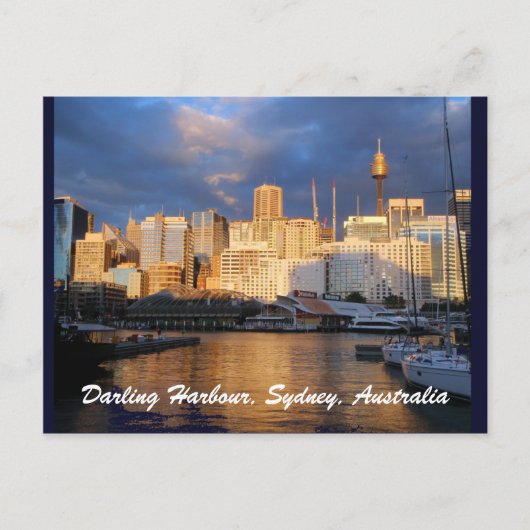 Darling Harbor、シドニー、オーストラリアのはがき ポストカード (正面)