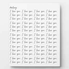 Darling I Love You Art Graph Display フォトプラーク