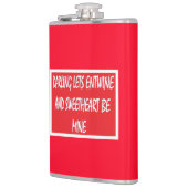 Darling Lets Entwine愛好家は赤い白を喜ぶ フラスク (左)