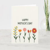 Darling Mothers Day Spring Card カード (正面)