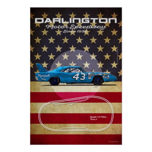 Darlington Motor Speedway ポスター (正面)