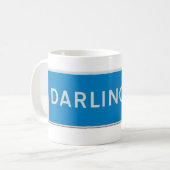 Darlington Road sign コーヒーマグカップ (正面左)