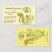 Darlingtoniaのcalifornicaの花柄 名刺 (正面/裏面)