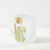 Darlingtoniaのcalifornica、食虫植物 フロストグラスマグカップ (正面左)