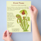 Darlingtonia californica、肉食植物 チラシ (手)