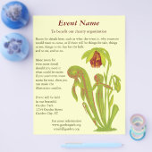 Darlingtonia californica、肉食植物 チラシ (シングル)