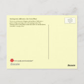 Darlingtonia californica、肉食植物 ポストカード (裏面)