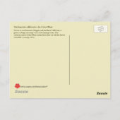 Darlingtonia californica、肉食植物 ポストカード (裏面)