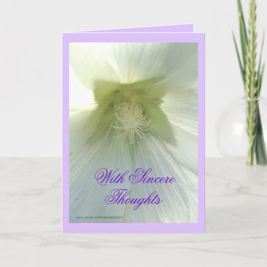 Darl's叔母さんのwhのHollyhockは引き起こります カード (正面)