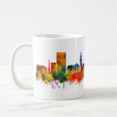 Darmstadt Germany Skyline コーヒーマグカップ (左)