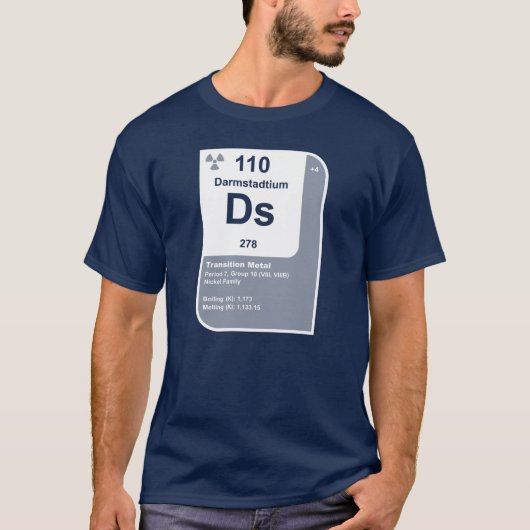 Darmstadtium (Ds) Tシャツ (正面)