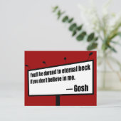 Darned to Eternal Heckのはがおもしろいき ポストカード (スタンド正面)