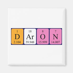 Daron周期表名磁石 マグネット