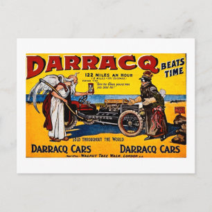 Darrackq -ヴィンテージ自動広告 ポストカード