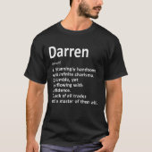 Darren定義名パーソナライズされた誕生日 Tシャツ (正面)