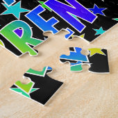 「DARREN」名、おもしろい「ハッピーバースデー」 ジグソーパズル (側面)