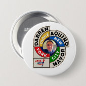 Darren Dion Aquino for NYC Mayor 2017 缶バッジ (正面&裏面)