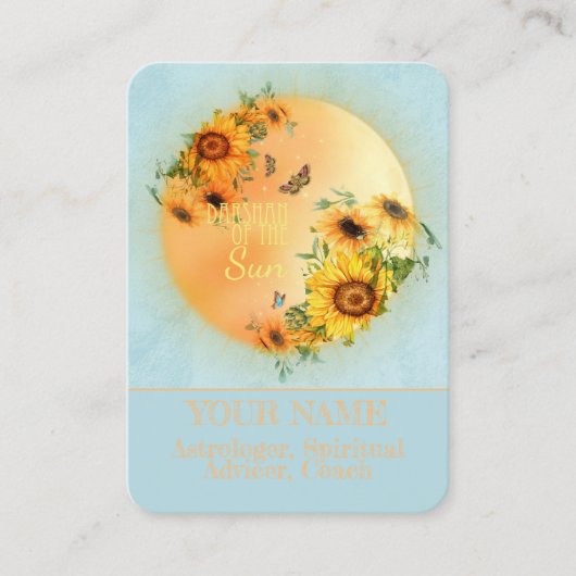 DARSHAN of the Sun – 名刺 (正面)