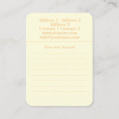 DARSHAN of the Sun – 名刺 (裏面)