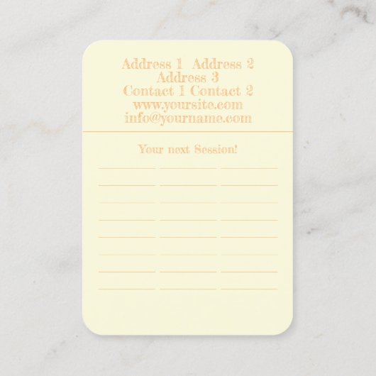 DARSHAN of the Sun – 名刺 (裏面)