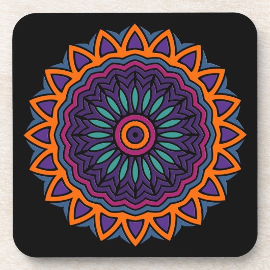 DARTマンダラ – 花 コースター (正面)