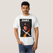 DART宇宙ミッション宇宙アート。 Tシャツ (正面フル)