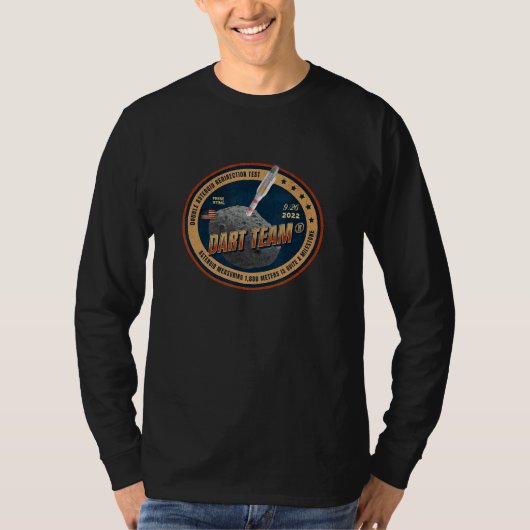 DART 二重小惑星リダイレクトテスト Tシャツ (正面)