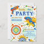 Dart Gun Birthday Invitation 招待状 (正面)