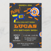 Dart Gun Wars Birthday Party 招待状 (正面)