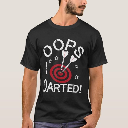 Dart - I Dart おもしろい Dart Player Tシャツ (正面)
