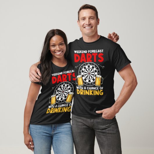 Dart League Weekend Forecast Darts With A Chance O Tシャツ (ユニセックス)