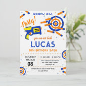 Dart Party Birthday Invitation | Dart Gun 招待状 (スタンド正面)