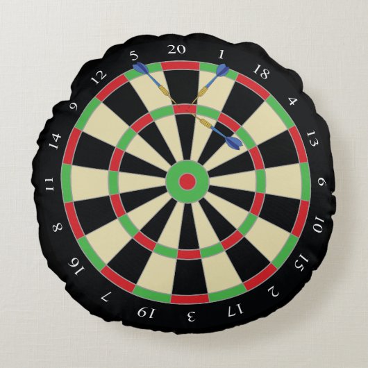Dart Player 180 Treble Top Dartboard ラウンドクッション (正面)