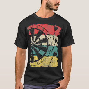 Dart shirt retro mens darts for dart players tシャツ
