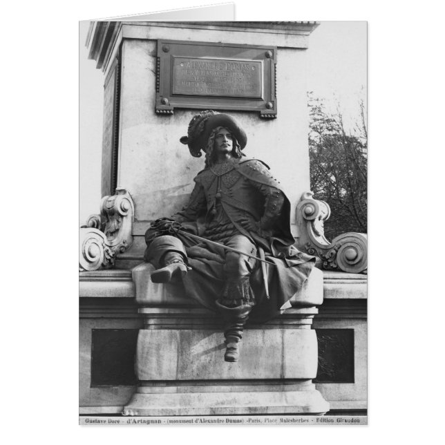 d'ArtagnanアレグサンダーデュマPereへの記念碑 (正面)