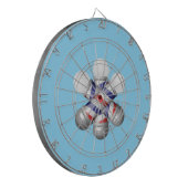Dartboard Blue Barber Pole Barbers ダーツボード (正面左)