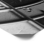 Dartboard Close Up with Darts Hitting Bullseye ポスター (角)