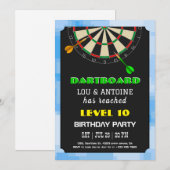 Dartboard Gamer Birthday Invitation 招待状 (正面/裏面)
