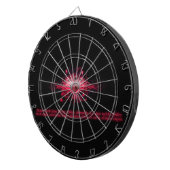 Dartboard Herz Pink und Schwarz ダーツボード (正面右)