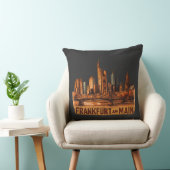 Dartboard m. Frankfurt am Main Kunstmotiv Skyline  クッション (椅子)