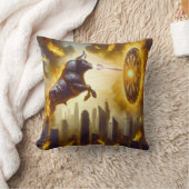 Dartboard mit Bulle - Explosion -  Dartkunst クッション (ブランケット)