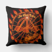 Dartboard mit Darts in die 180 Dartkunst クッション (裏面)