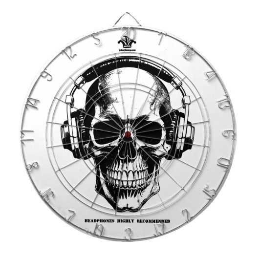 Dartboard Scull With Headphones ダーツボード (正面)