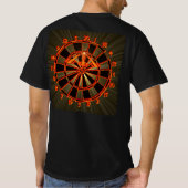 Dartboard Spezialdesign - Strahlen und Supernova Tシャツ (裏面)
